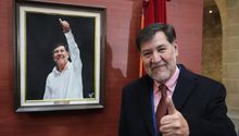 ¿Cuánto le costó a México el cuadro de Gerardo Fernández Noroña que develó el Senado?