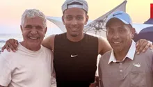 ¡Junto a la playa! Tuca Ferretti protagoniza encuentro con Jorge Campos y su hijo en Acapulco