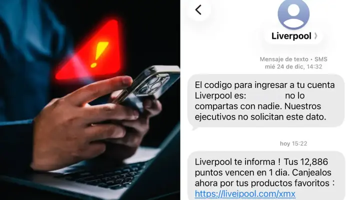 ¿Liverpool te escribió por SMS? Ojo con este link falso