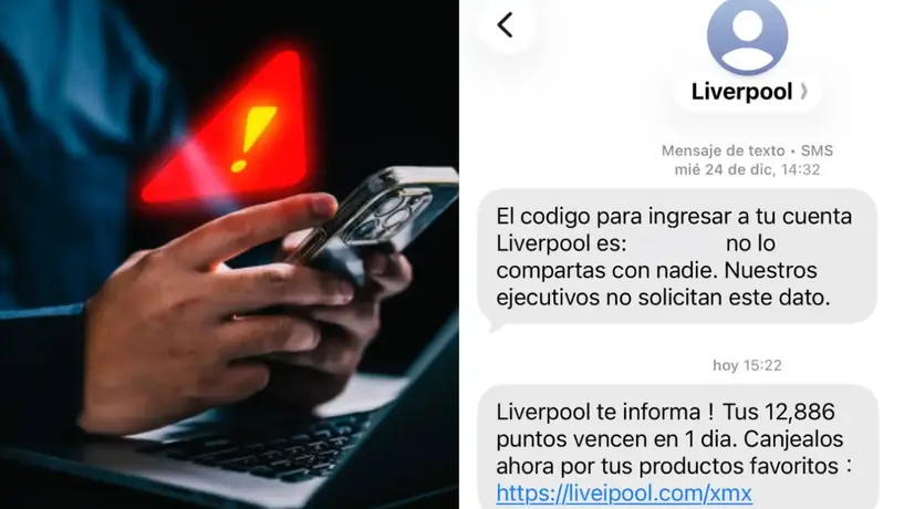 ¿Liverpool te escribió por SMS? Ojo con este link falso