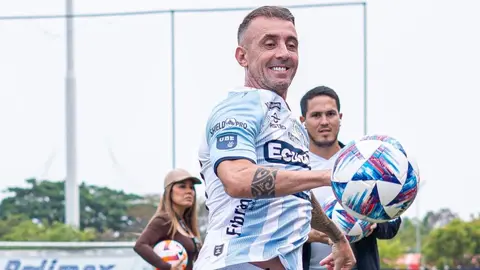 Kitu Díaz protagonizó un chusco momento durante su presentación con el Guayaquil City