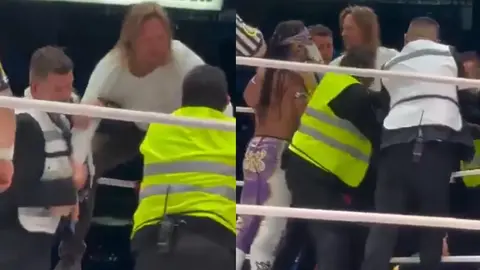 ¡Caos en la México! Aficionado norteamericano 'invade' el ring en plena función