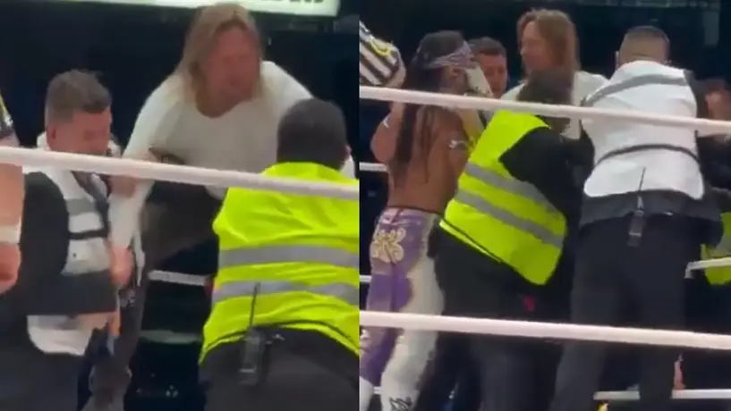 ¡Caos en la México! Aficionado norteamericano 'invade' el ring en plena función
