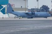 Avión militar C-130 Hércules de Estados Unidos aterriza en el Aeropuerto de Toluca