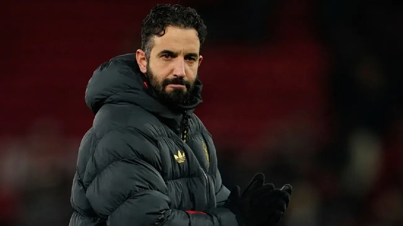 Ruben Amorim sale del Manchester United | AP