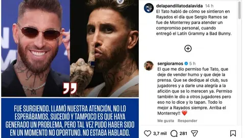 Sergio Ramos responde a Tato Noriega | CAPTURA