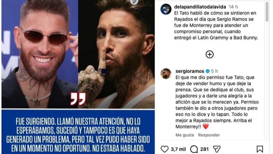 Sergio Ramos responde a Tato Noriega | CAPTURA