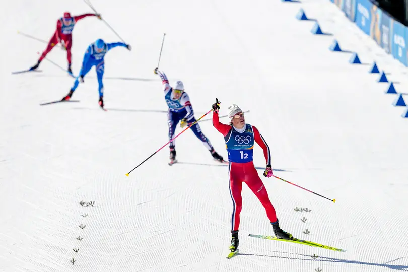 Prueba de equipos en esquí de fondo en los Juegos Olímpicos de Invierno I AP