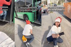VIDEO: Therians intentan subirse al transporte público, pero chófer se los impide