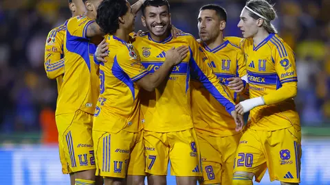 Tigres celebrando gol de Ángel Correa I IMAGO7