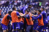 Jugadores de Pumas en celebración de gol | MEXSPORT