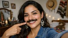 Mujeres con bigote, la nueva tendencia en redes sociales