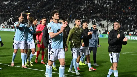 Celta de Vigo tras derrotar al PAOK | AP