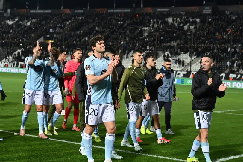Celta de Vigo tras derrotar al PAOK | AP