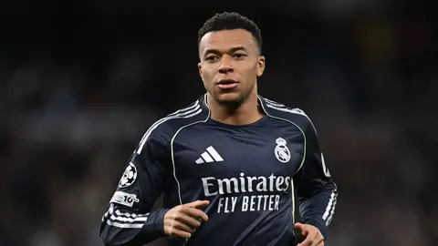 Kylian Mbappé en el Real Madrid vs. Manchester City l AFP