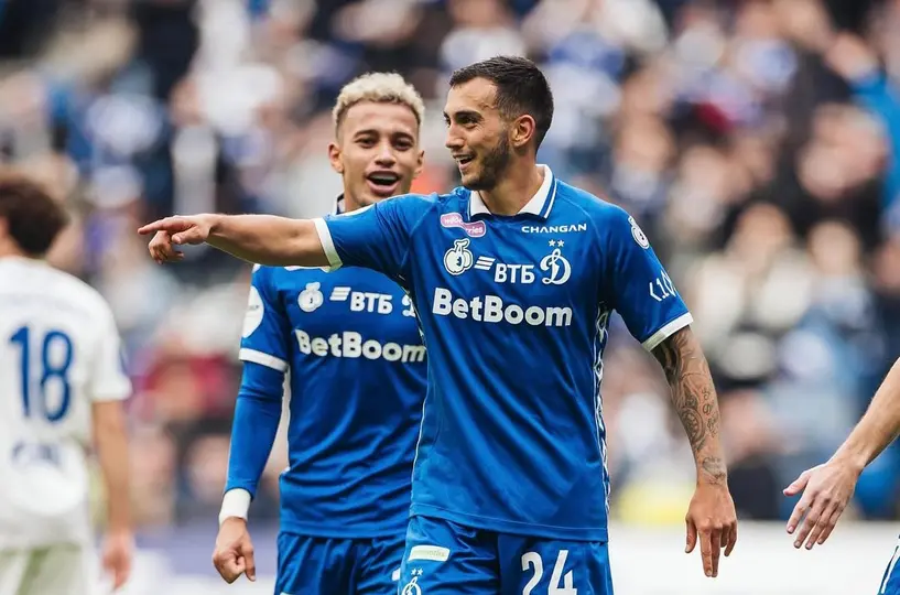 Luis Chávez con Dinamo Moscú previo a su lesión | INSTAGRAM