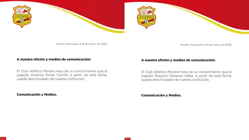 Comunicado Atlético Morelia | X: @C_A_Morelia