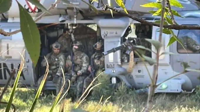 El operativo se realizó por tierra y por aire en Culiacán / Redes Sociales