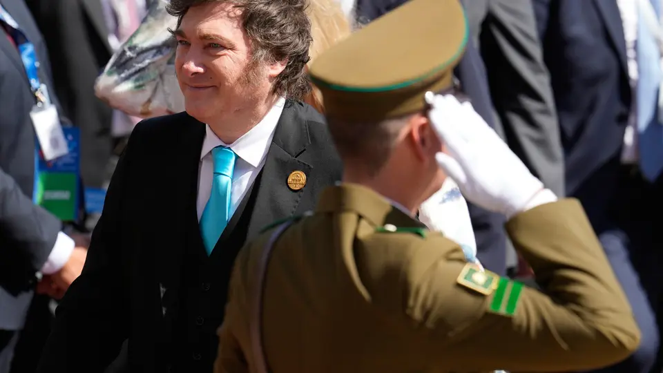El presidente Javier Milei no descarta la idea de apoyar a Estados Unidos en la guerra contra Irán / AP