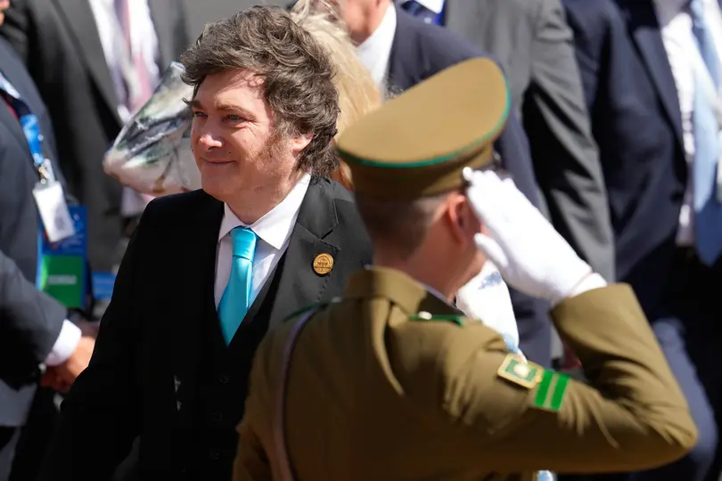 El presidente Javier Milei no descarta la idea de apoyar a Estados Unidos en la guerra contra Irán / AP