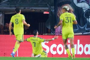 Jugadores de Nashville festejando el empate ante Inter Miami | MEXSPORT