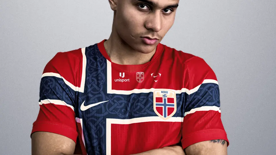 Foto oficial de la Federación Noruega de Futbol y NIke
