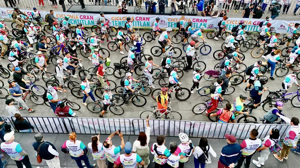 Inauguran Ciclovía Gran Tenochtitlán en CDMX: ruta de 30 km sobre Calzada de Tlalpan
