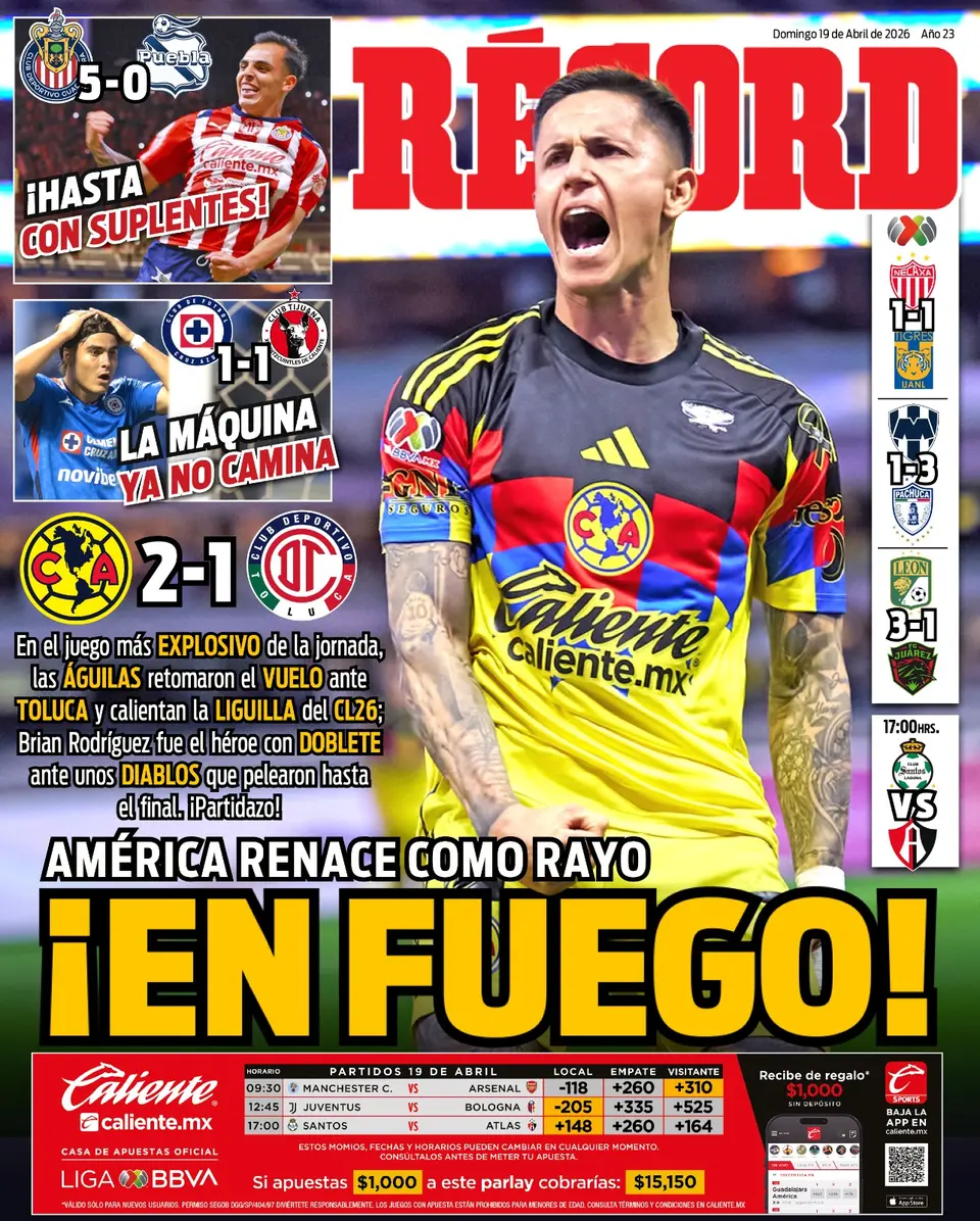 Portada RÉCORD 19 de abril de 2026