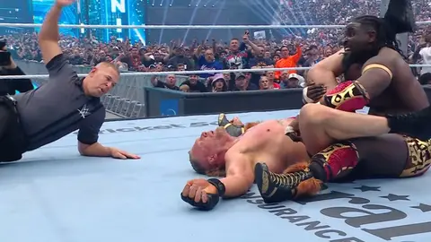 Lesnar cayó derrotado en WM 42 | Captura de pantalla
