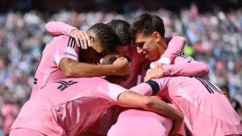 Inter Miami celebrando golen la MLS I AP