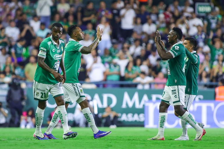 Ismael Díaz celebrando su doblete ante Juárez | MEXSPORT