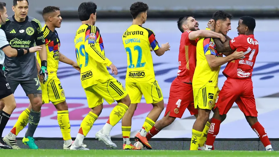 Helinho, protagonista de la bronca del América vs Toluca | MEXSPORT