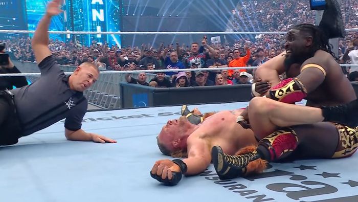 Oba Femi venció a Brock Lesnar | CAPTURA