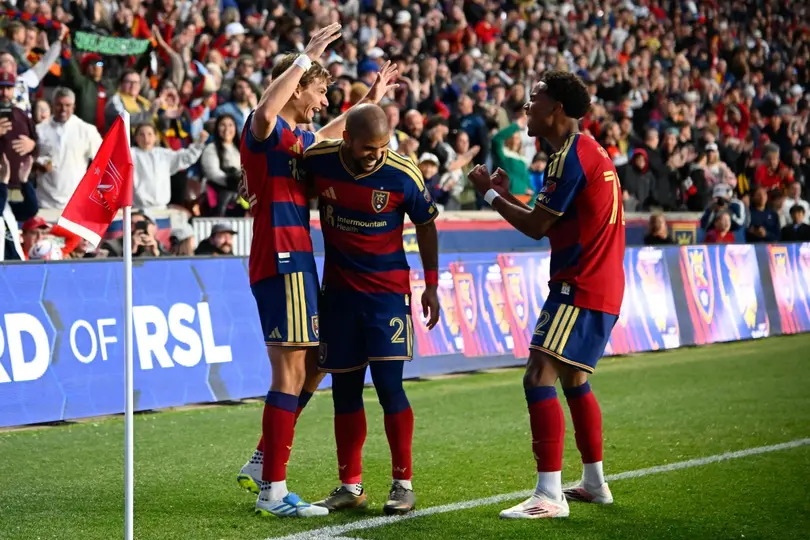 Equipo de Sal Lake de la MLS tras derrotar a San Diego FC I AFP