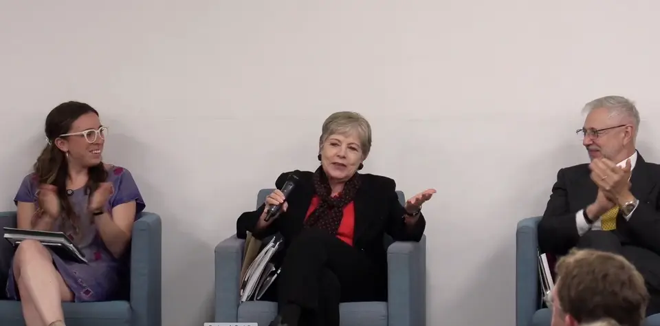 Alicia Bárcena aseguró que el megaproyecto turístico representa riesgos para arrecifes y ecosistemas costeros./ Captura de pantalla