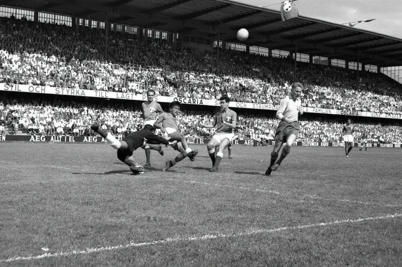 Partido entre la Selección Mexicana y la de Suecia en el Mundial de 1958 | MEXSPORT