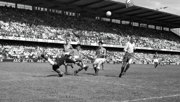 Partido entre la Selección Mexicana y la de Suecia en el Mundial de 1958 | MEXSPORT