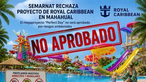 Semarnat frena proyecto de Royal Caribbean en Mahahual; “Perfect Day” no será aprobado