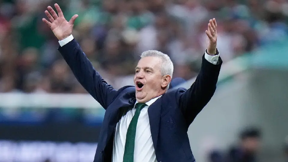 Javier Aguirre celebrando gol ante Corea del Sur en el Mundial | MEXSPORT