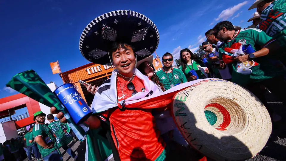 Afición previo al partido de México contra Corea del Sur | MIGUEL PONTÓN