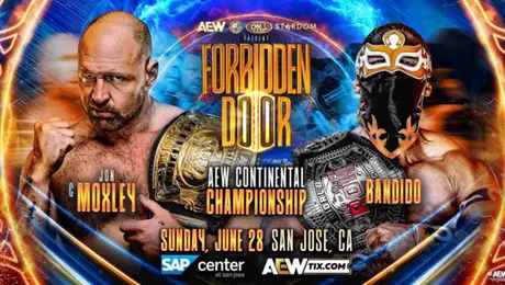 ¿Doble campeón? Bandido va por el Campeonato Continental AEW ante Jon Moxley en Forbidden Door