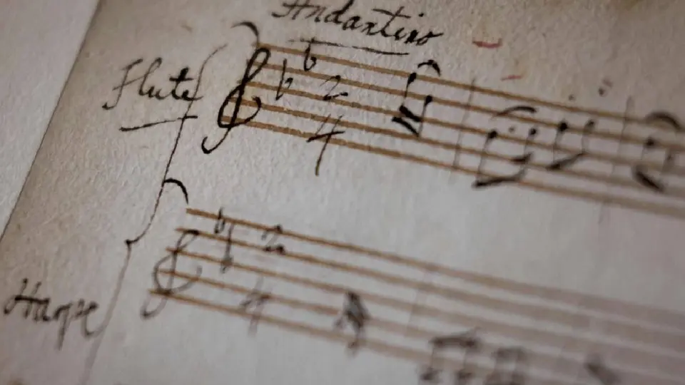 Manuscrito de Mozart descubierto por la Biblioteca Nacional de Francia / AFP