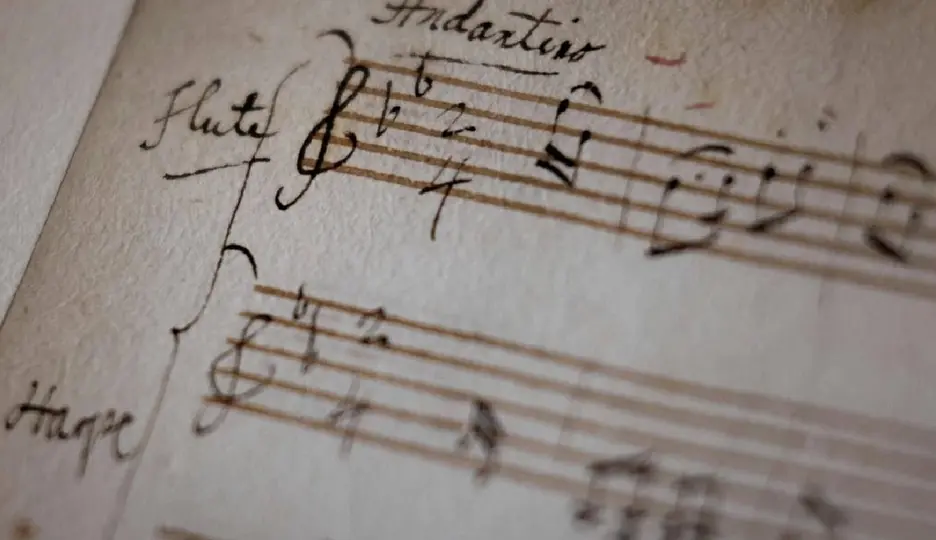 Manuscrito de Mozart descubierto por la Biblioteca Nacional de Francia / AFP