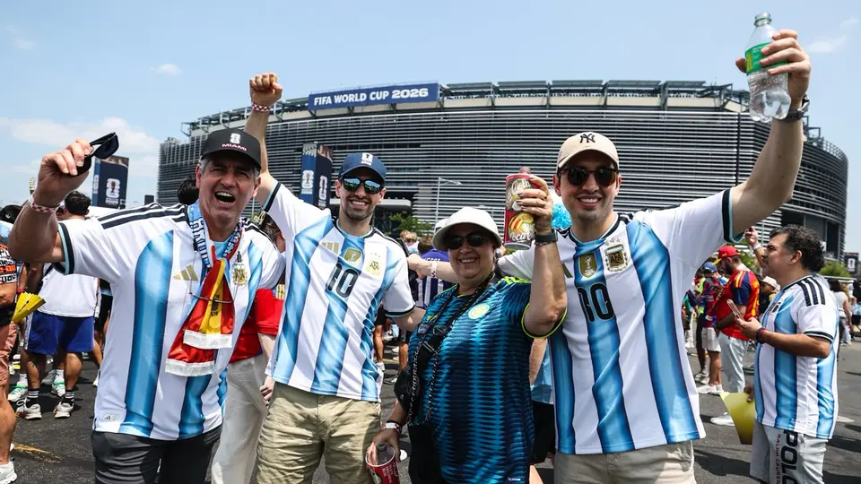 Afición argentina en el Estadio de Nueva York | RÉCORD