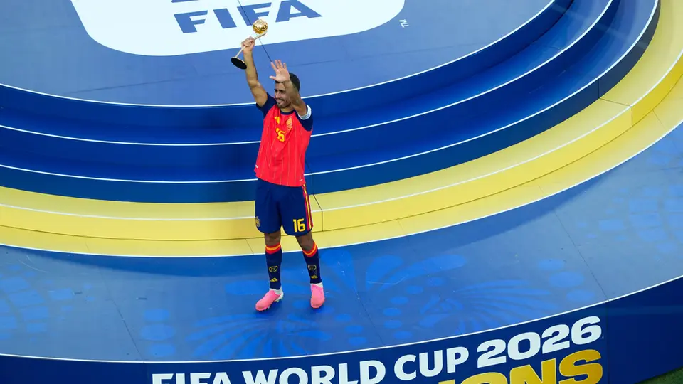 Rodri es el segundo español en ganar un balón de mejor jugador en un Mundial | AP