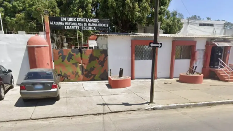 La Academia Militarizada Marina Doenitz, ubicada en Ciudad Madero, es el lugar donde Dafne Zapata participaba en un campamento de verano antes de su fallecimiento./ RS