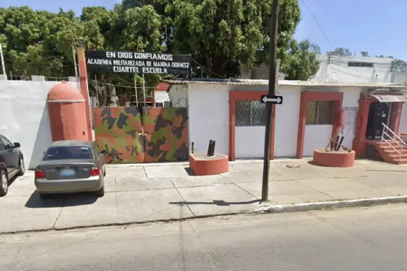 La Academia Militarizada Marina Doenitz, ubicada en Ciudad Madero, es el lugar donde Dafne Zapata participaba en un campamento de verano antes de su fallecimiento./ RS