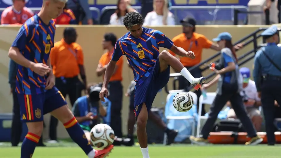 Lamine Yamal con la Selección de España en el Mundial 2026 | AP