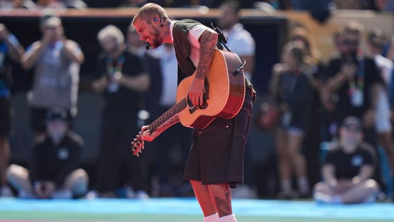 Justin Bieber en el show de medio tiempo en la Final del Mundial 2026 | AP