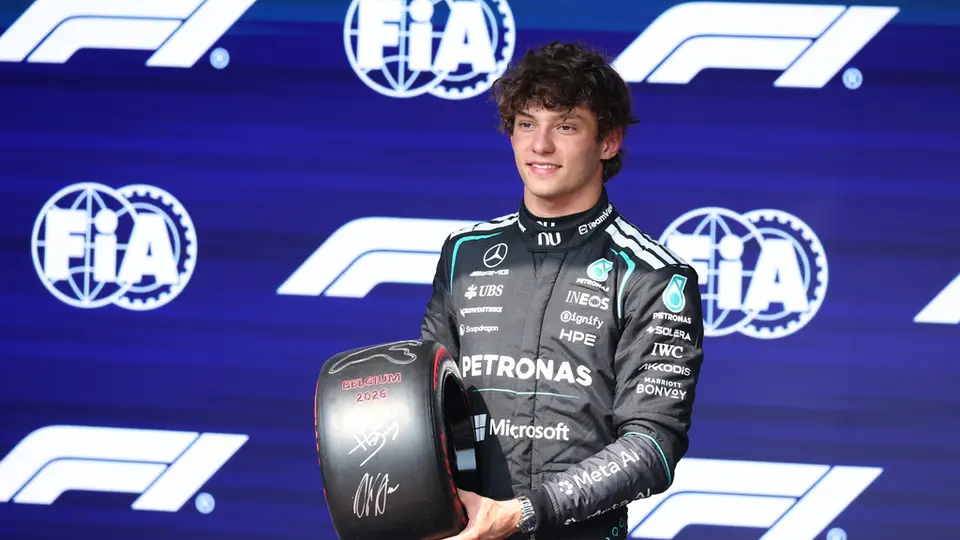 Kimi Antonelli, en la qualy del GP de Bélgica 2026 | AP